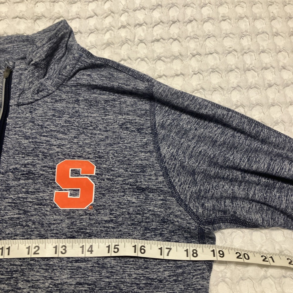 Syracuse University Women's Nike Dri-Fit Element 1/4‎ Zip Top Navy Heathered Sm - Picture 5 of 8